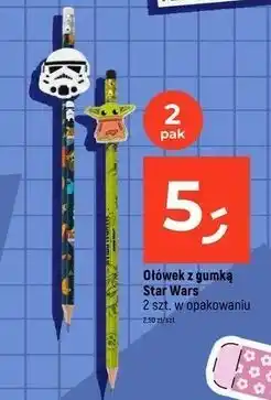 Dealz Ołowek hb z gumką star wars oferta