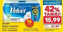 Kaufland Papier toaletowy delikatnie biały Velvet oferta