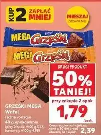 Kaufland Wafelek kakaowy w czekoladzie deserowej Grześki Mega oferta