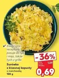 Kaufland Surówka z kiszonej kapusty marchewką oferta