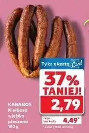 Kaufland Kiełbasa wiejska pieczona Kabanos oferta