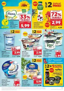 Kaufland Jogurt owoce leśne zboża Danone Activia oferta