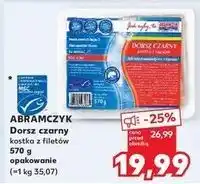 Kaufland Dorsz kostka z filetów Abramczyk oferta