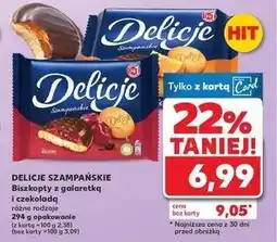Kaufland Ciastka z galaretką wiśniową Delicje Szampańskie oferta