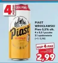 Kaufland Piwo Piast Wrocławski oferta