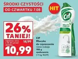 Kaufland Mleczko do czyszczenia z mikrokryształkami original Cif Cream oferta