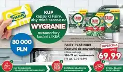 Kaufland Tabletki do zmywarki lemon Fairy Platinium All In 1 oferta