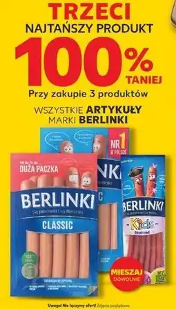 Kaufland Kabanosy drobiowe Morliny Berlinki Kids oferta