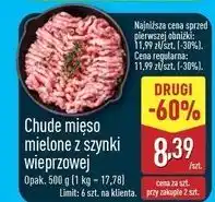 ALDI Chude mięso mielone z szynki wieprzowej Mięsne Specjały Zawsze Świeże (Aldi) oferta