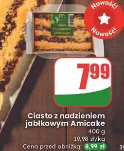 Dino Ciasto waniliowe z nadzieniem jabłkowym Amicake oferta