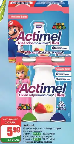 Dino Jogurt kids truskawka-banan Danone Actimel oferta
