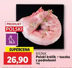Lidl Tuszka królika z podrobami Rzeźnik oferta