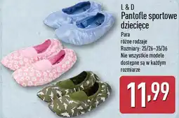 ALDI Pantofle sportowe dziecięce oferta