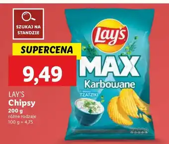 Lidl Chipsy Lay's, różne rodzaje oferta