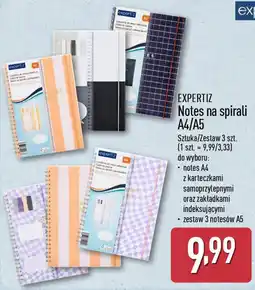ALDI Notes na spirali A4/A5 oferta