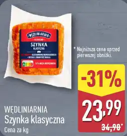 ALDI Szynka klasyczna oferta