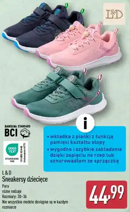 ALDI Sneakersy dziecięce oferta