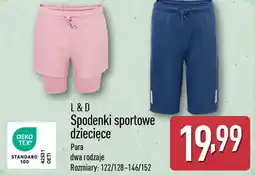 ALDI Spodenki sportowe dziecięce oferta