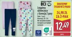 ALDI Legginsy dziewczęce z licencją 2 pary oferta