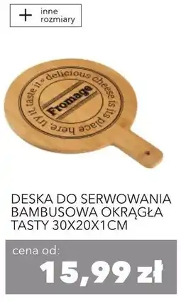 Nela Deska do serwowania bambusowa okrągła tasty oferta