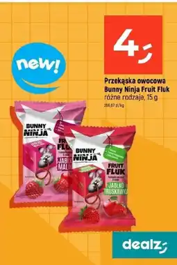 Dealz Przekąska owocowa Bunny Ninja Fruit Fluk oferta