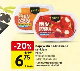 Intermarche Papryczki nadziewane serkiem, wybrane rodzaje PERLA oferta