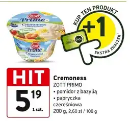 Intermarche Serek Cremoness Primo pomidor z bazylią Zott oferta