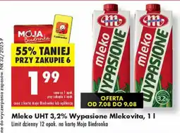 Biedronka Mleko UHT 3,2% Wypasione Mlekovita oferta