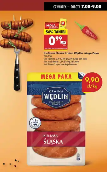 Biedronka Kiełbasa Śląska Kraina Wędlin Mega Paka oferta