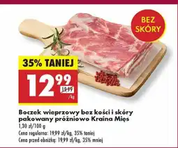 Biedronka Boczek wieprzowy bez kości i skóry pakowany próżniowo Kraina Mięs oferta