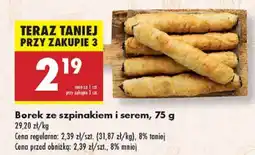 Biedronka Borek ze szpinakiem i serem Biedronka oferta