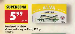 Biedronka Sardynki w oleju słonecznikowym Alva oferta