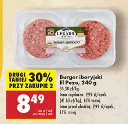 Biedronka Burger iberyjski El Pozo oferta