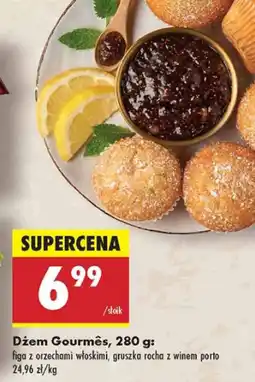 Biedronka Dżem Gourmês figa z orzechami włoskimi, gruszka, rocho z winem porto oferta