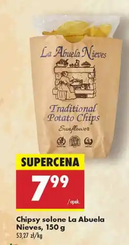 Biedronka Chipsy solone La Abuela Nieves oferta