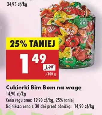 Biedronka Cukierki Bim Bom na wagę oferta
