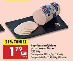 Biedronka Szynka z indykiem prasowana Duda oferta