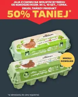Netto JAJA Z CHOWU NA WOLNYM WYBIEGU OD KOKOSZKI ROZM. M I L, 10 SZT., 10PAK. DRUGI, TAŃSZY PRODUKT oferta