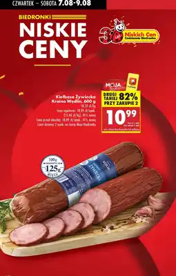 Biedronka Kiełbasa Żywiecka 600g Kraina Wędlin oferta