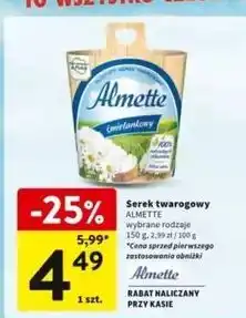 Intermarche Serek śmietankowy Hochland Almette oferta