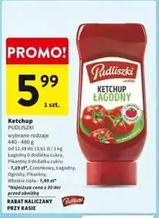 Intermarche Ketchup włoskie zioła Pudliszki oferta