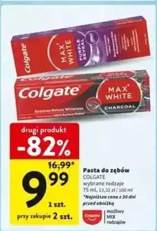 Intermarche Pasta do zębów purple reveal Colgate Max White oferta