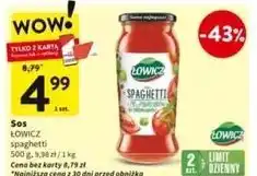 Intermarche Sos spaghetti Łowicz oferta