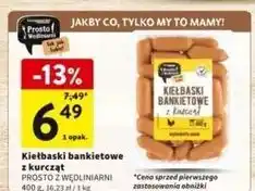 Intermarche Kiełbaski bankietowe Prosto Z Wędliniarni oferta