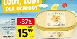 Intermarche Lody vanilla Algida Carte D'or Les Classiques oferta