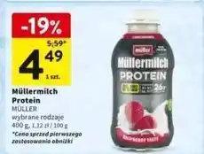 Intermarche Napój mleczny malinowy Mullermilch Protein oferta