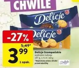 Intermarche Ciastka z galaretką jagodową Delicje Szampańskie oferta