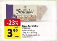 Intermarche Pierniki serca toruńskie czarna porzeczka Kopernik oferta