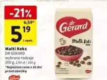 Intermarche Ciastka maltikeks dark Dr Gerard oferta