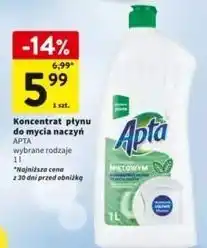 Intermarche Płyn do mycia naczyń miętowy Apta oferta